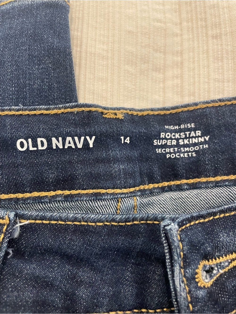 Old Navy Dark Blue Rockstar Super Skinny Jeans